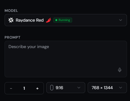 A green "Running" badge means the pod is ready